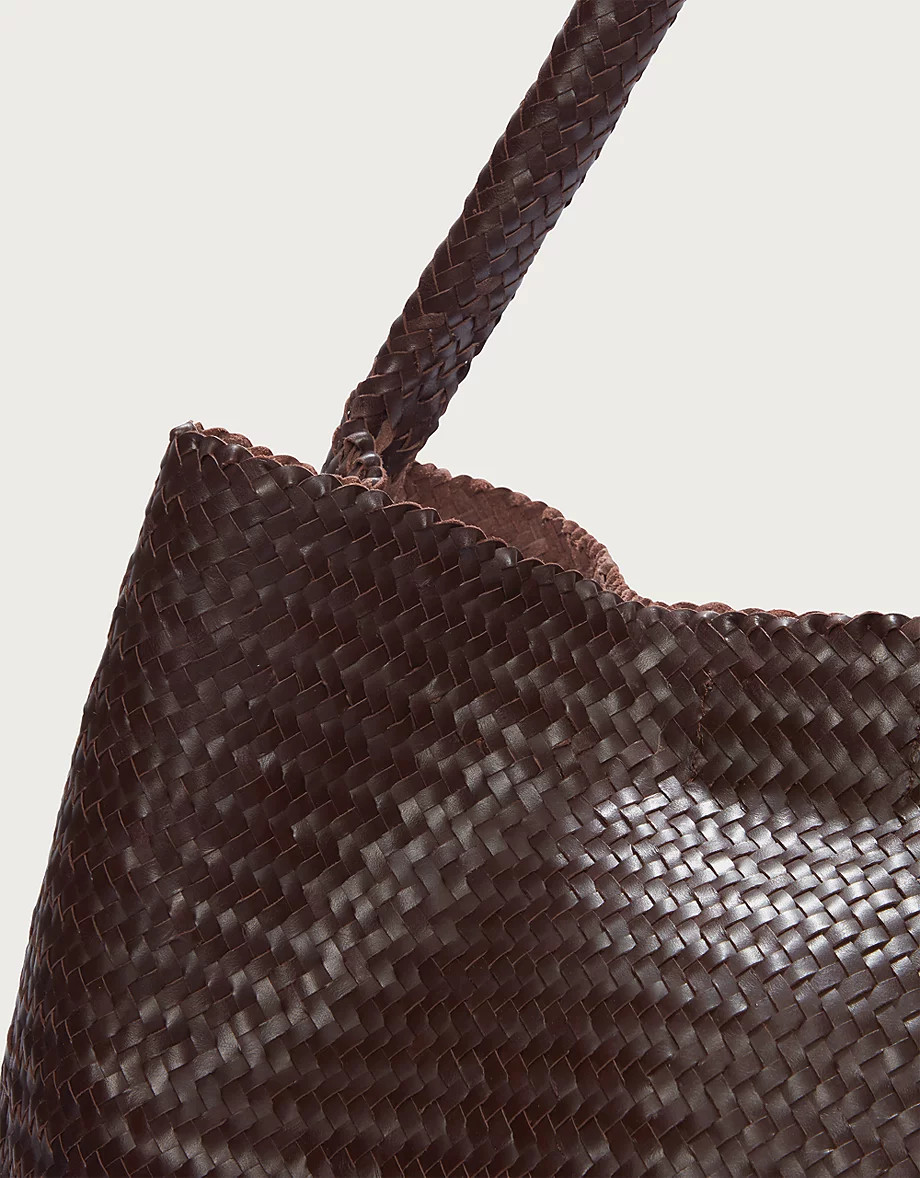 Leather Woven Oversized Shoulder Bag | Luxury Gifts | The  White Co... | The White Company UK & ROW