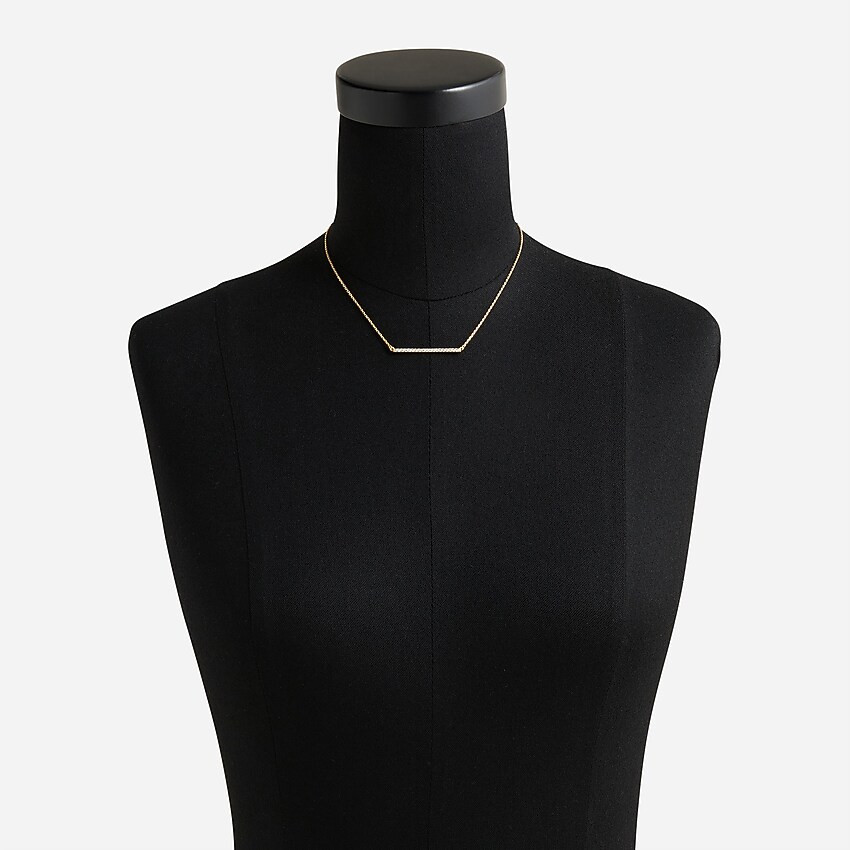 Crystal bar necklace | J. Crew US