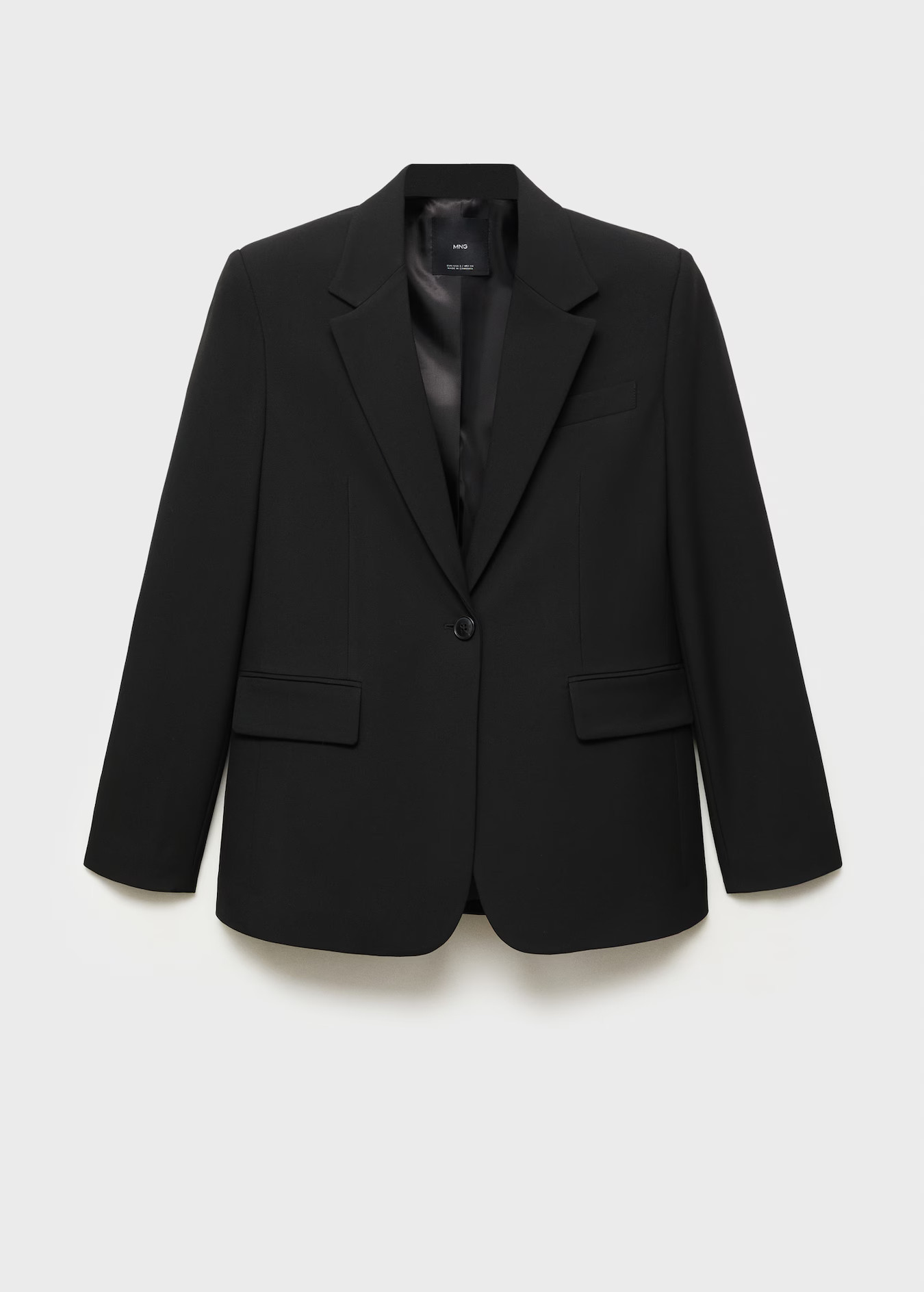 Straight blazer with flap pockets - Women | MANGO USA | Mango (US/MX/AU)