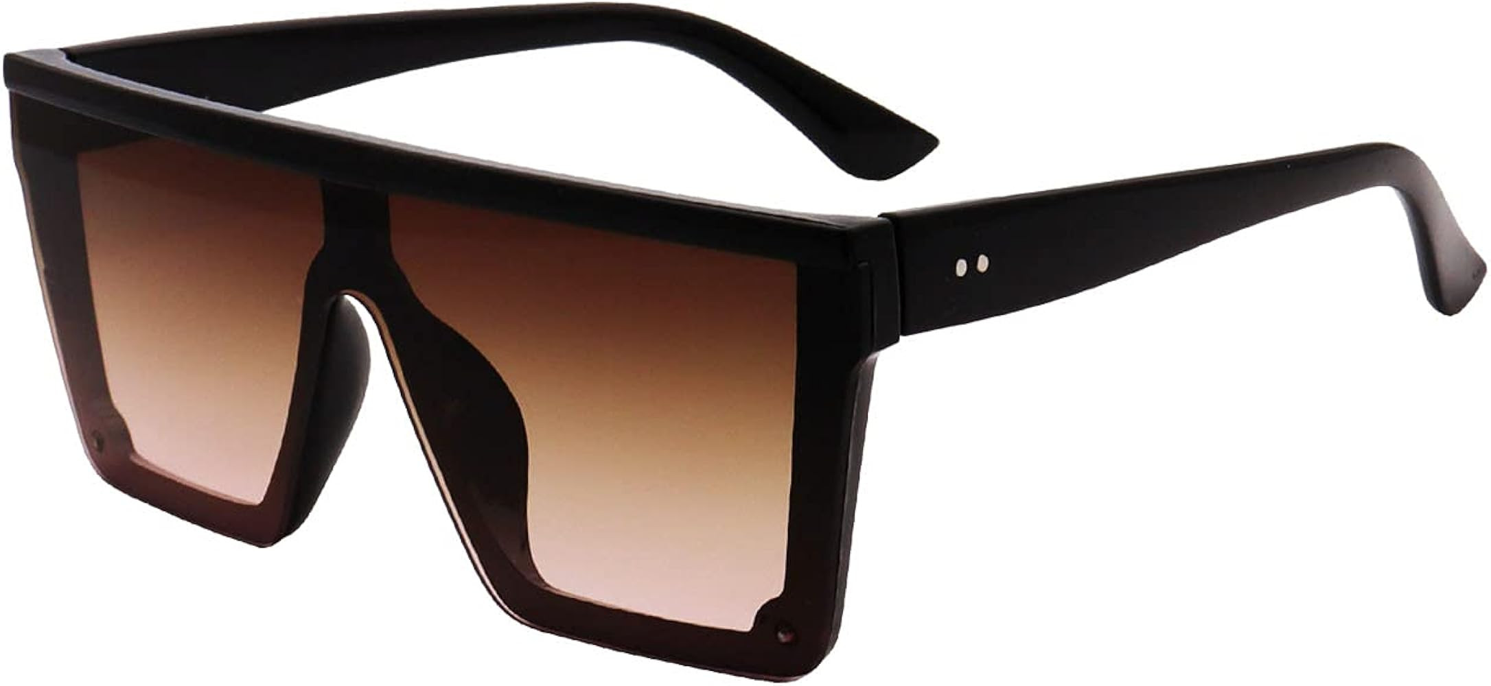 FOURCHEN Square Oversized Sunglasses for Women Men Fashion Flat Top Big Frame Shades | Amazon (UK)