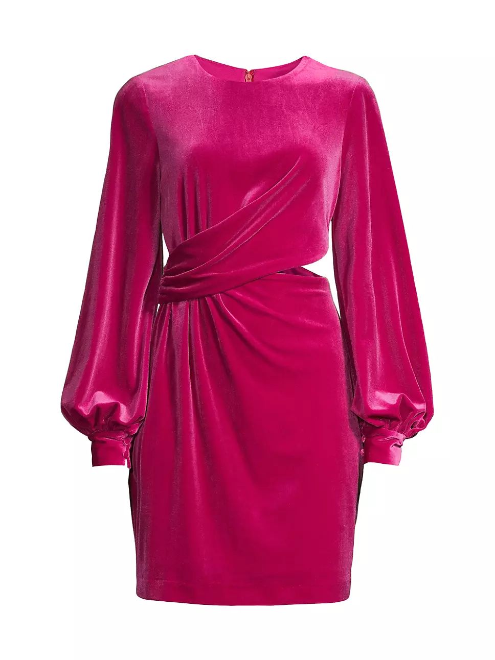 One33 Social Draped Velvet Cut-Out Minidress | Saks Fifth Avenue