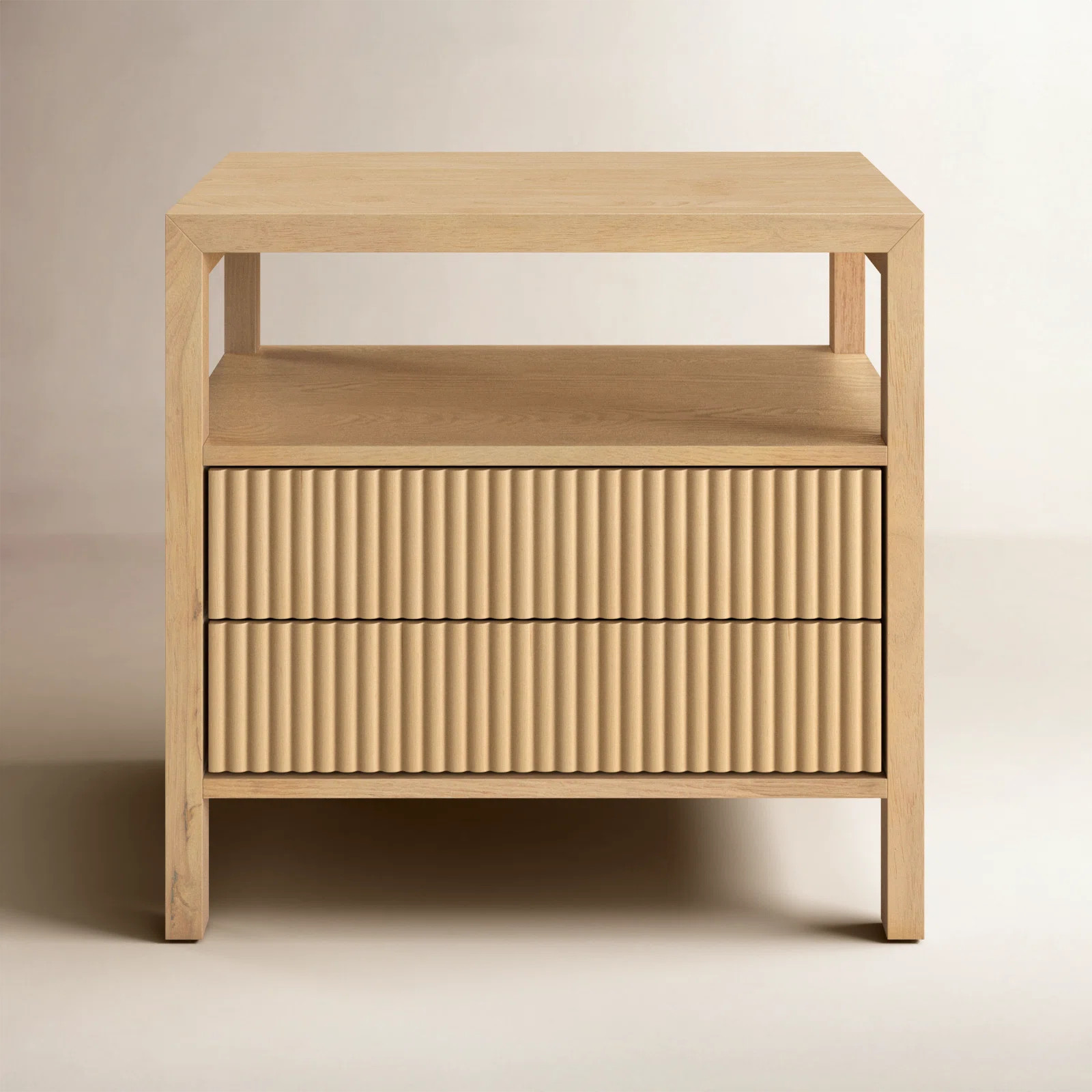 Dorchester 2 Drawer Reeded Nightstand | Birch Lane