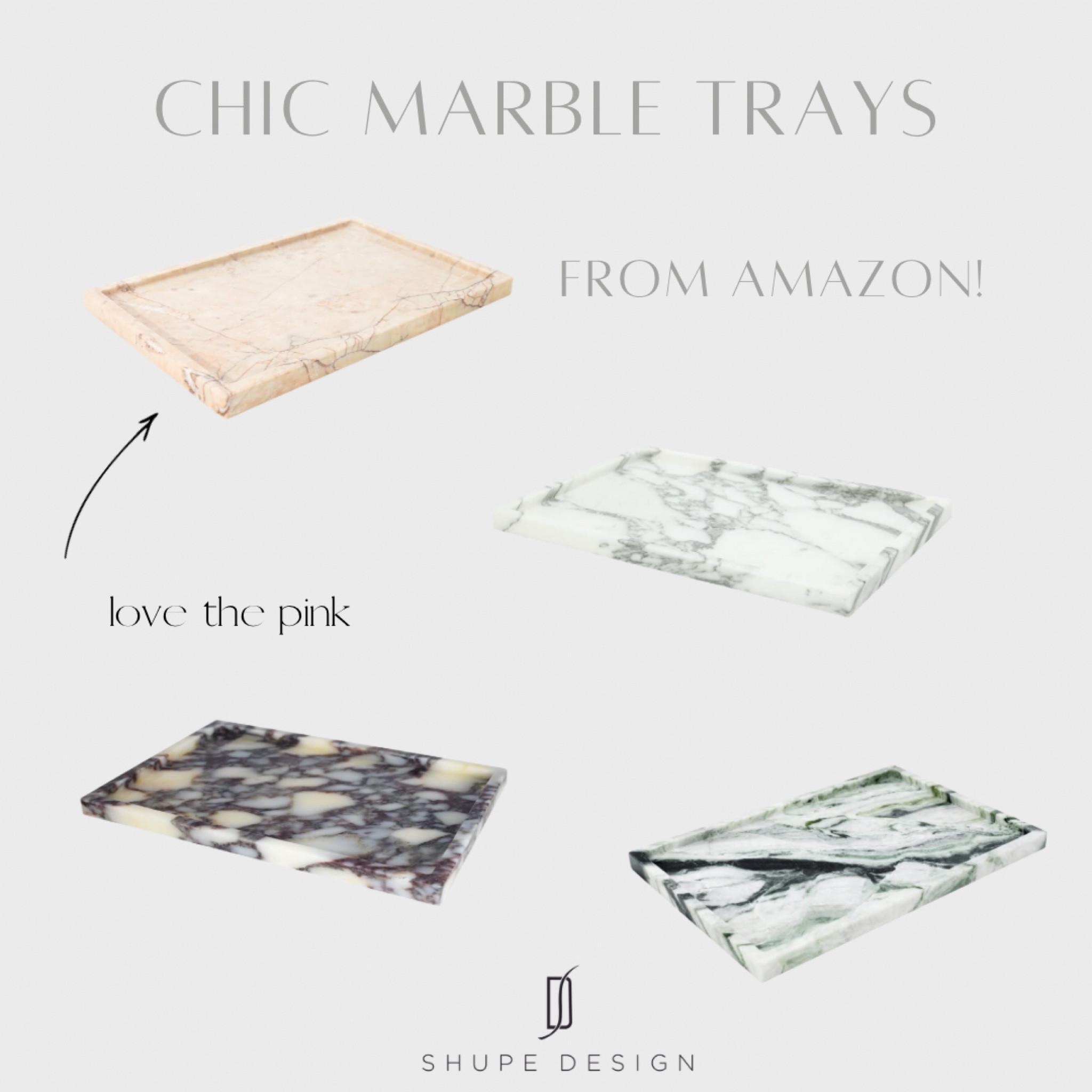 These chic trays are from Amazon and under $100


#homedecor
#homeaccessories
#interiordesign
#amazon

#LTKstyletip #LTKunder100 #LTKhome