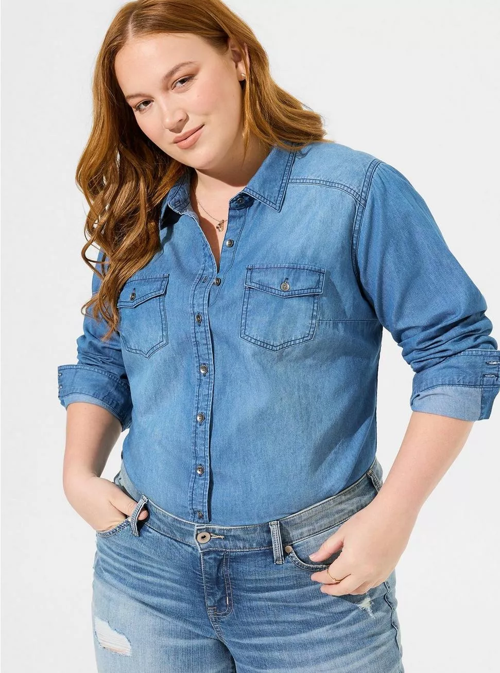 Camisete jeans hot sale plus size