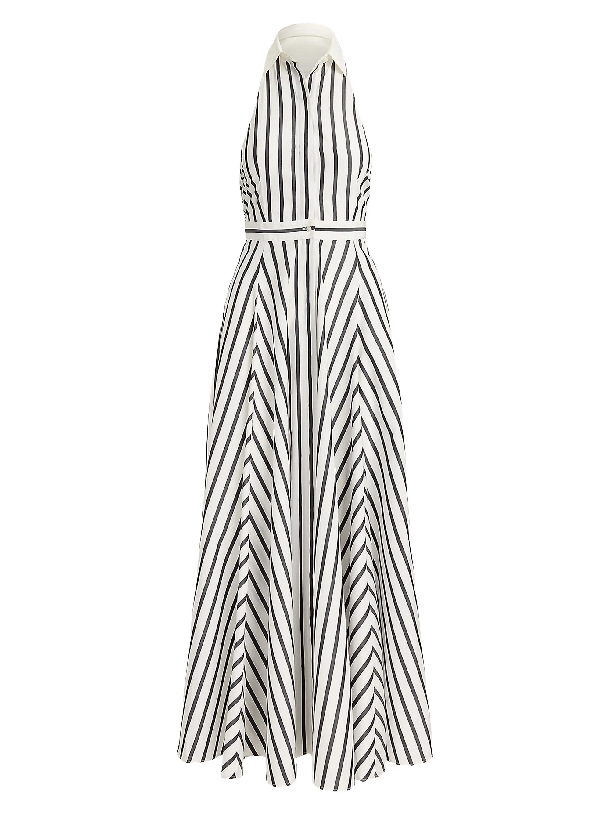 Ralph Lauren Collection Eldred Striped Cotton Day Dress | Saks Fifth Avenue | Saks Fifth Avenue