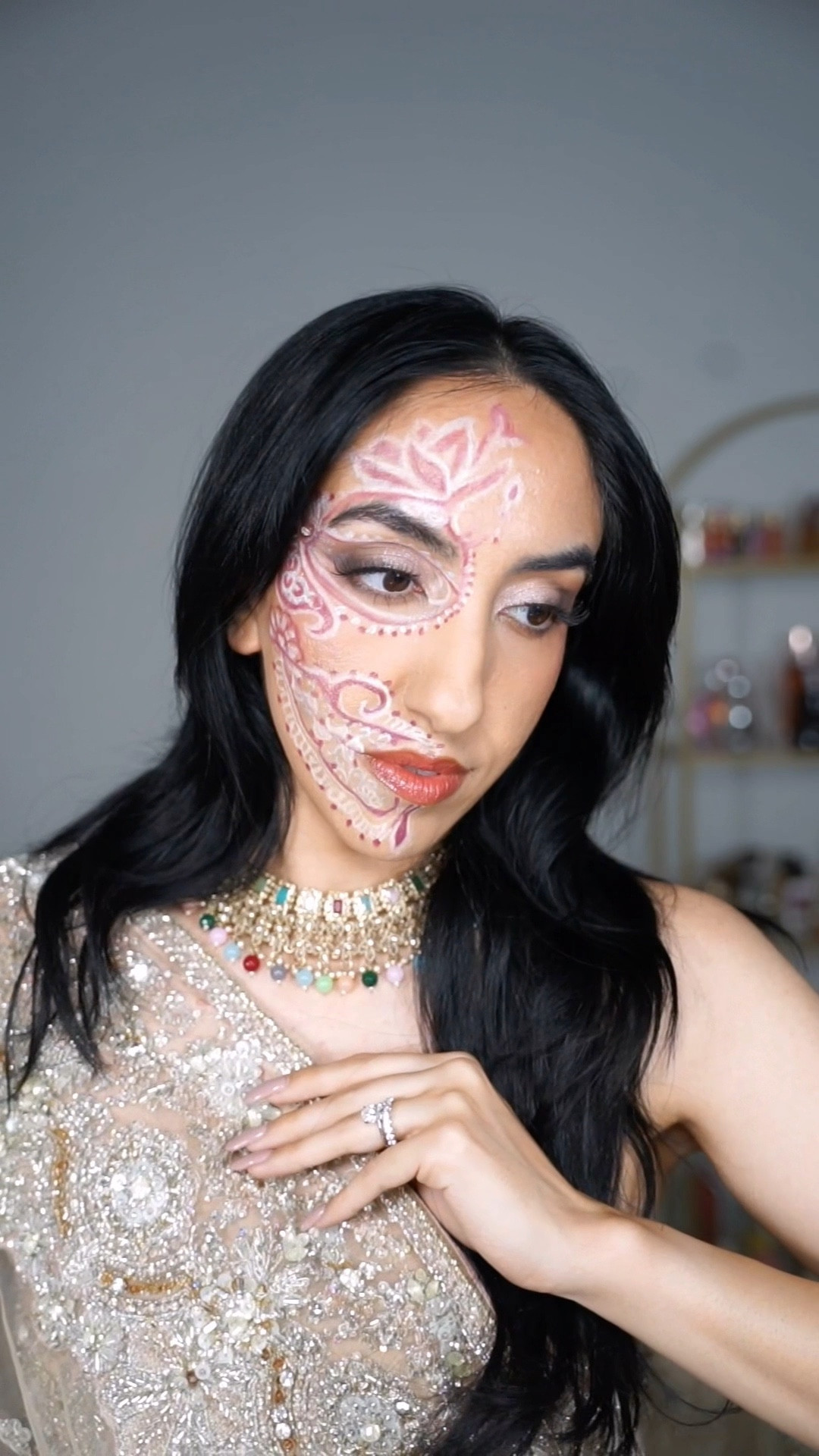 Henna Inspired Skull 💖 Halloween Makeup Look idea 

#LTKBeauty #LTKSeasonal #LTKHalloween