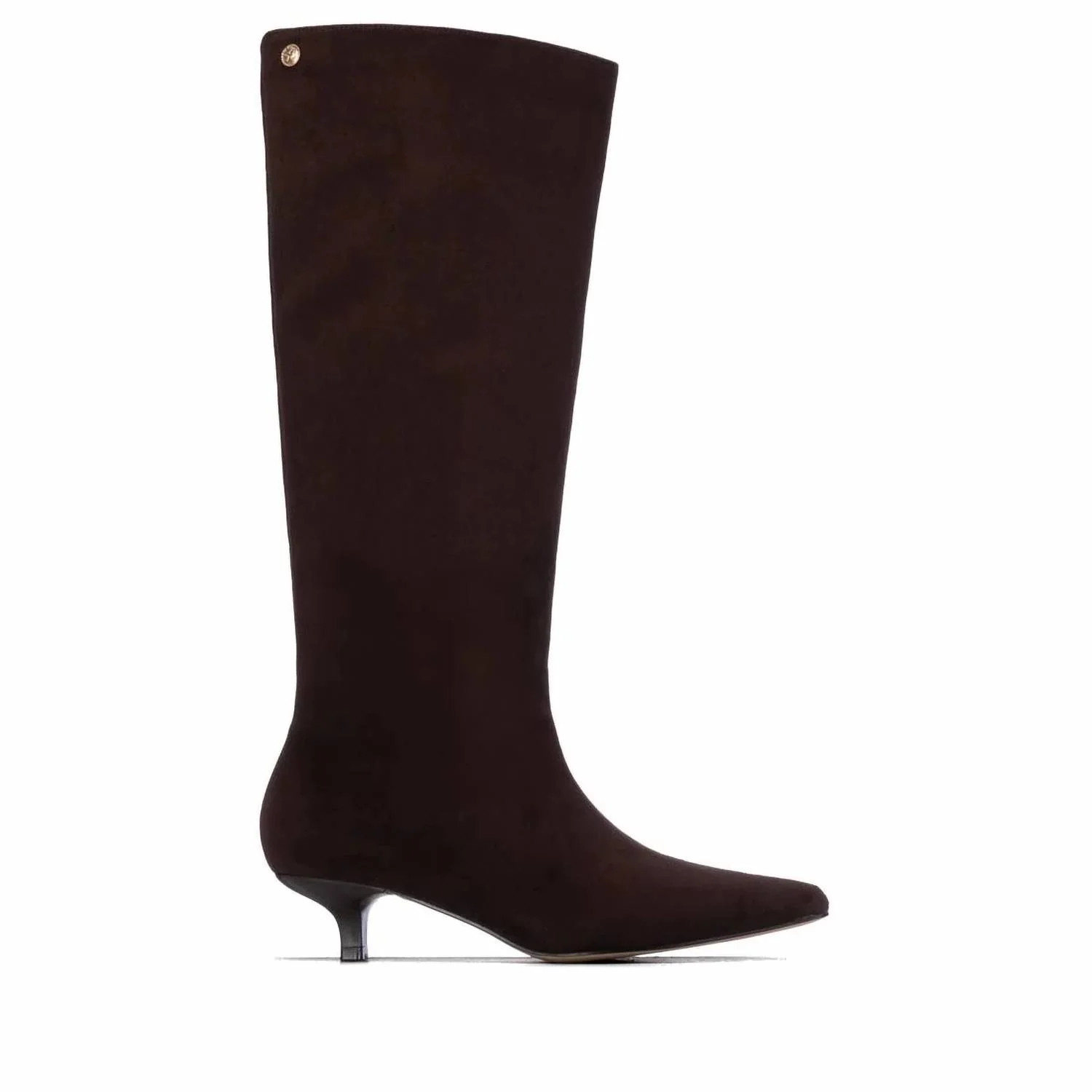Women's Pointed Toe Suede Tall Boots In Brown | Shop Simon