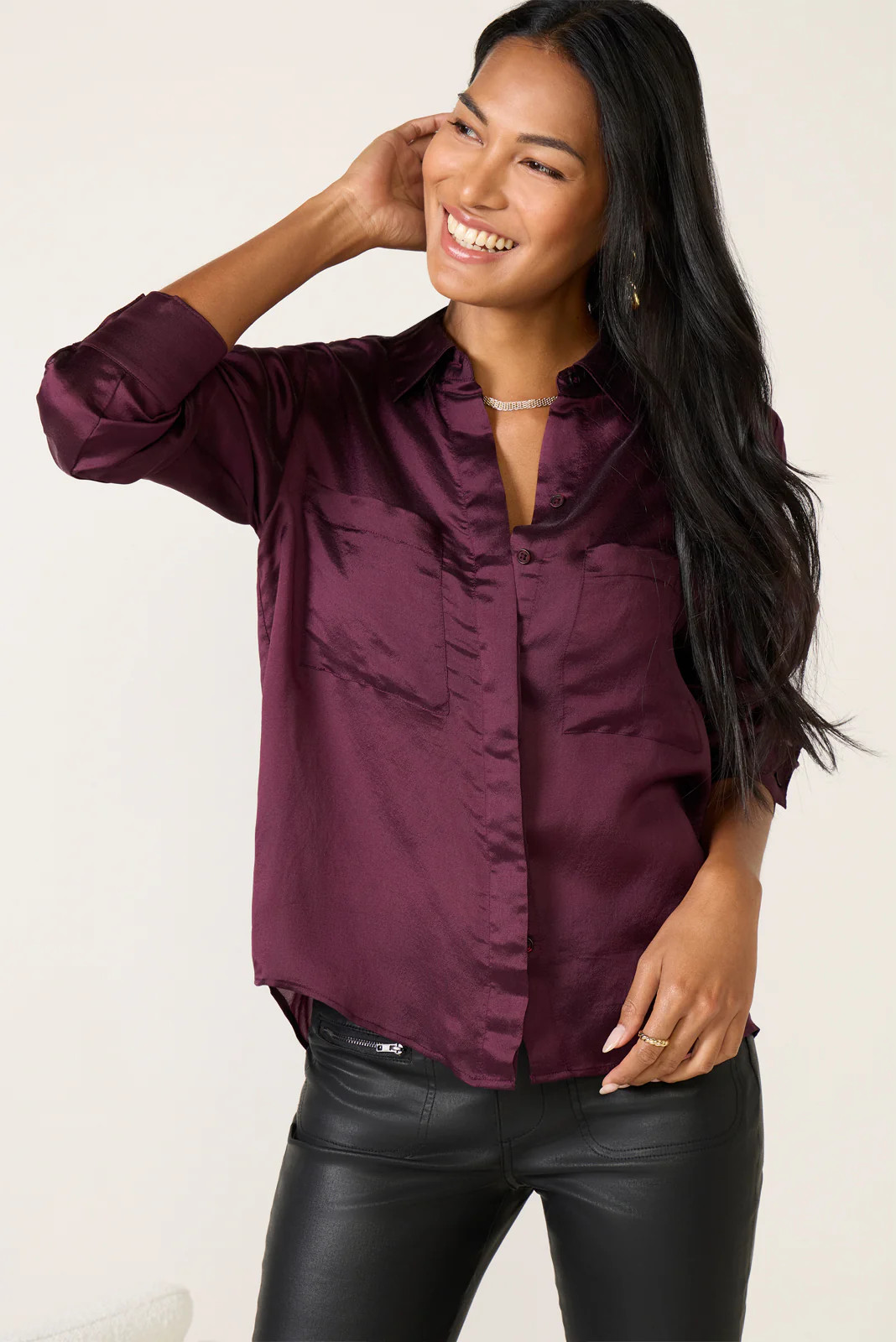 Ava Organza Shirt | Evereve