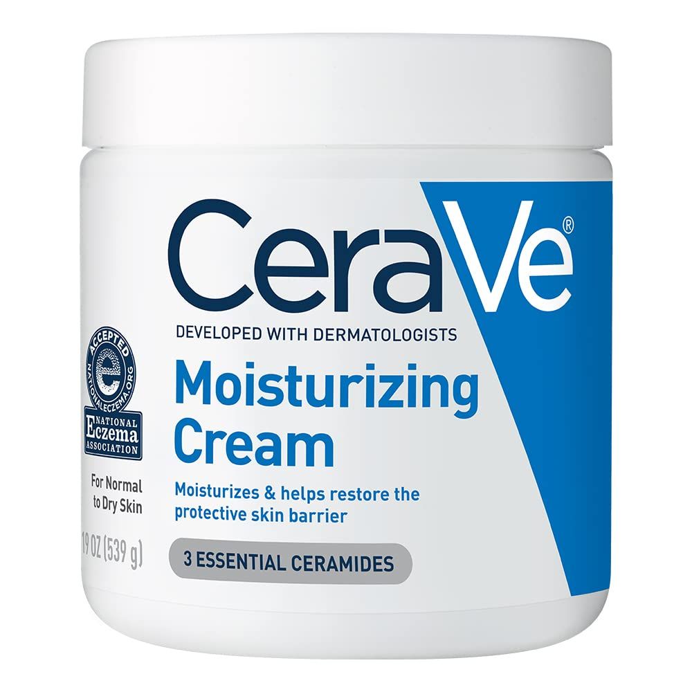 CeraVe Moisturizing Cream | Body and Face Moisturizer for Dry Skin | Body Cream with Hyaluronic A... | Amazon (US)