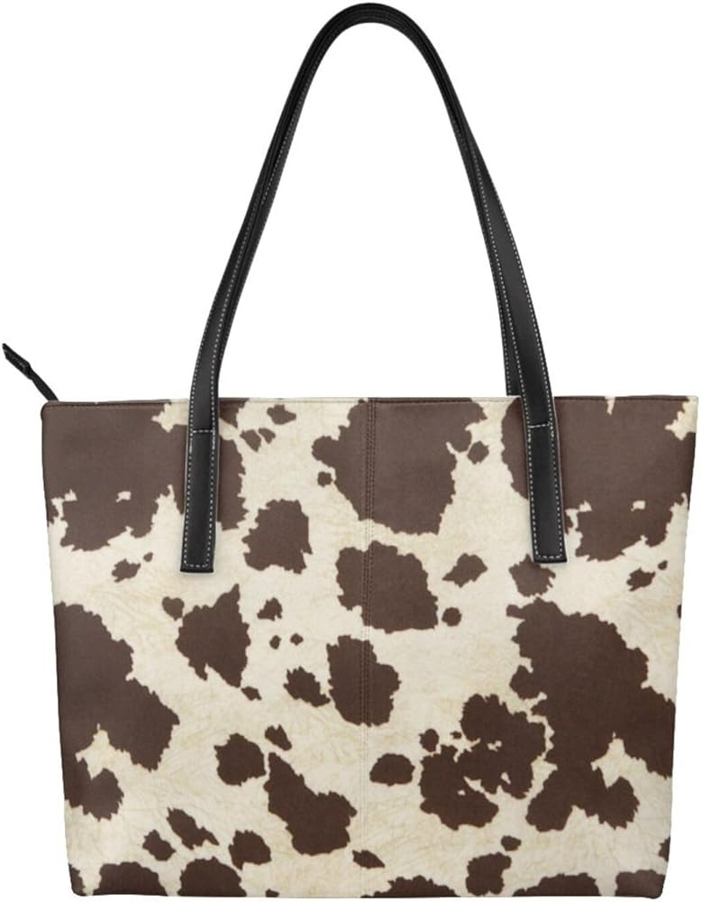 Leather Tote Bag for Women Fashion Fun Print Large Shoulder Bag Purses Handbags for Work Travel (... | Amazon (US)