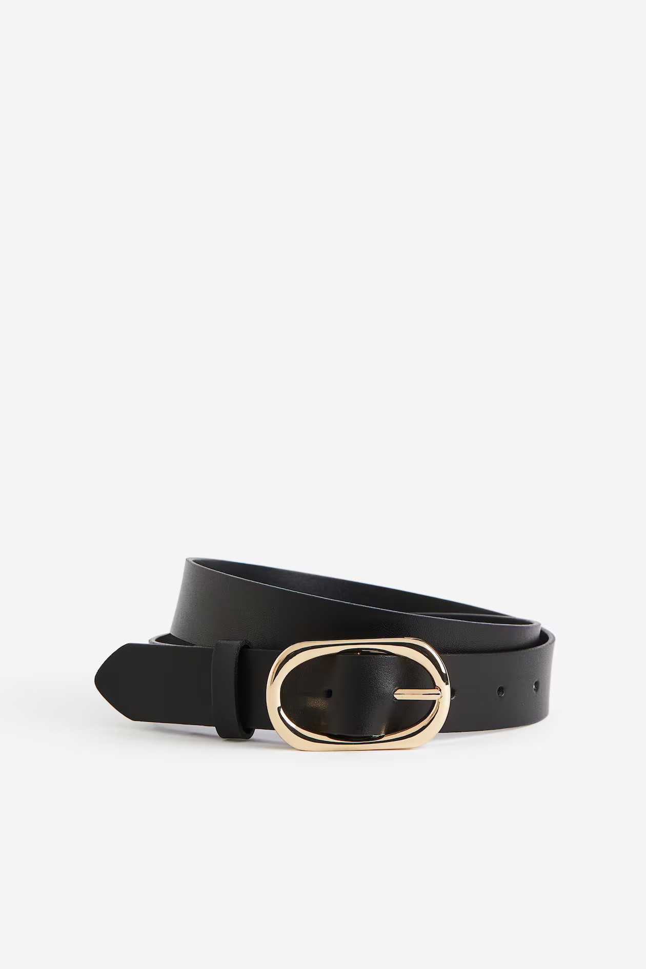 Leather belt - Black - Ladies | H&M GB | H&M (UK, MY, IN, SG, PH, TW, HK)