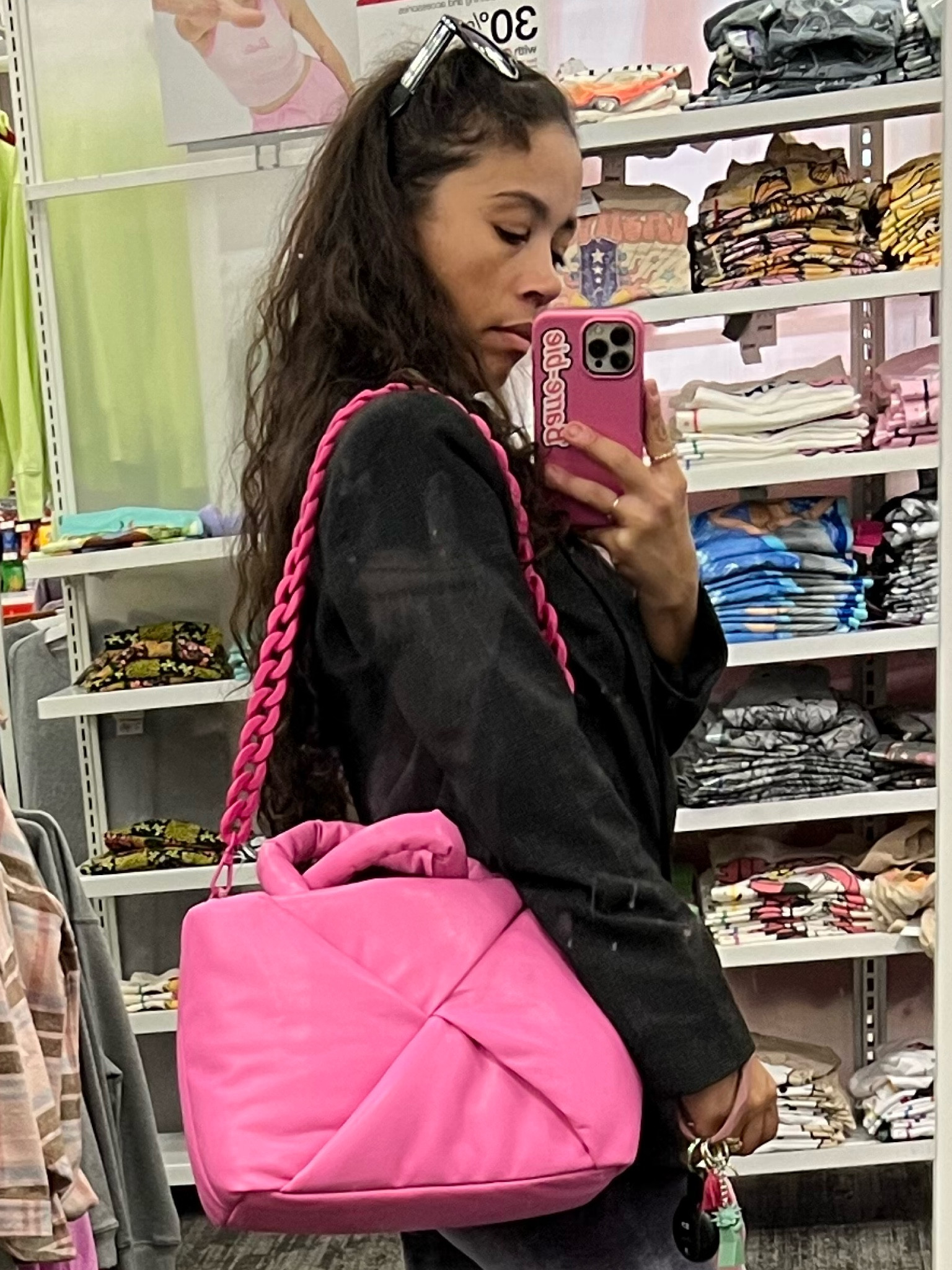 Love this cute puffy bag with the added pink chain! currently 35% off. 

#LTKsalealert #LTKfindsunder50 #LTKGiftGuide