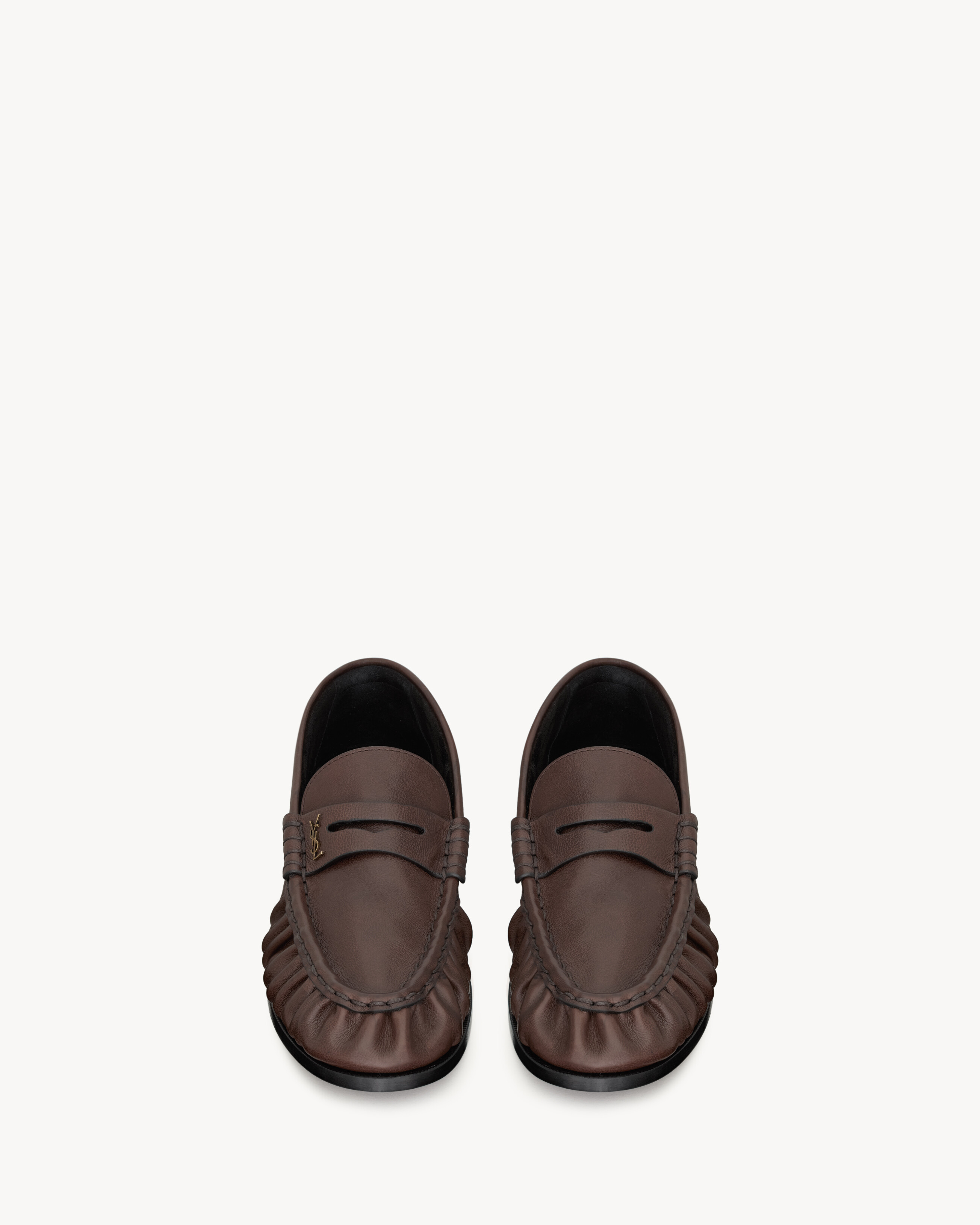 Saint Laurent Le Loafer Supple In Matte Leather - Amber - Women - 36.5 | Saint Laurent Inc. (Global)