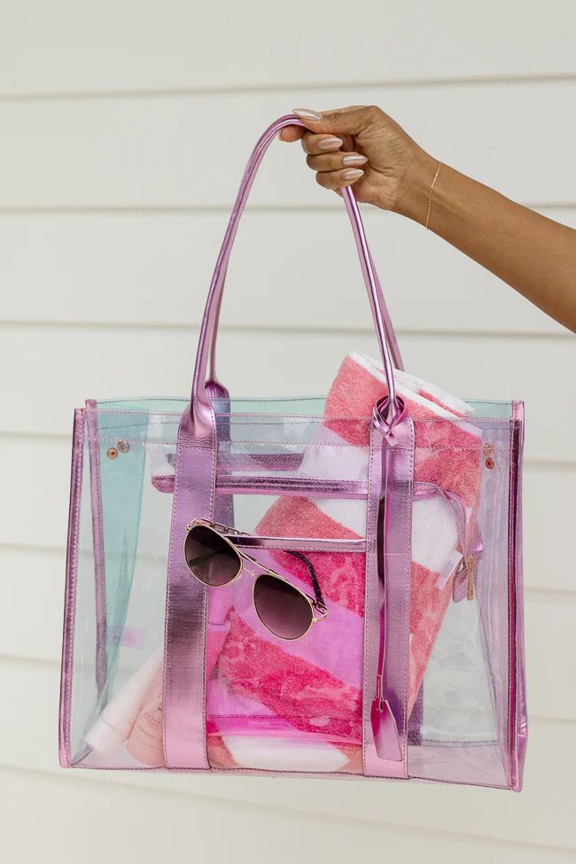 Multicolor Pool Bag FINAL SALE | Pink Lily
