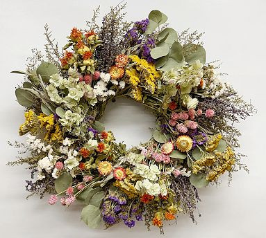 Handmade Dried English Garden Wreath | Pottery Barn (US)