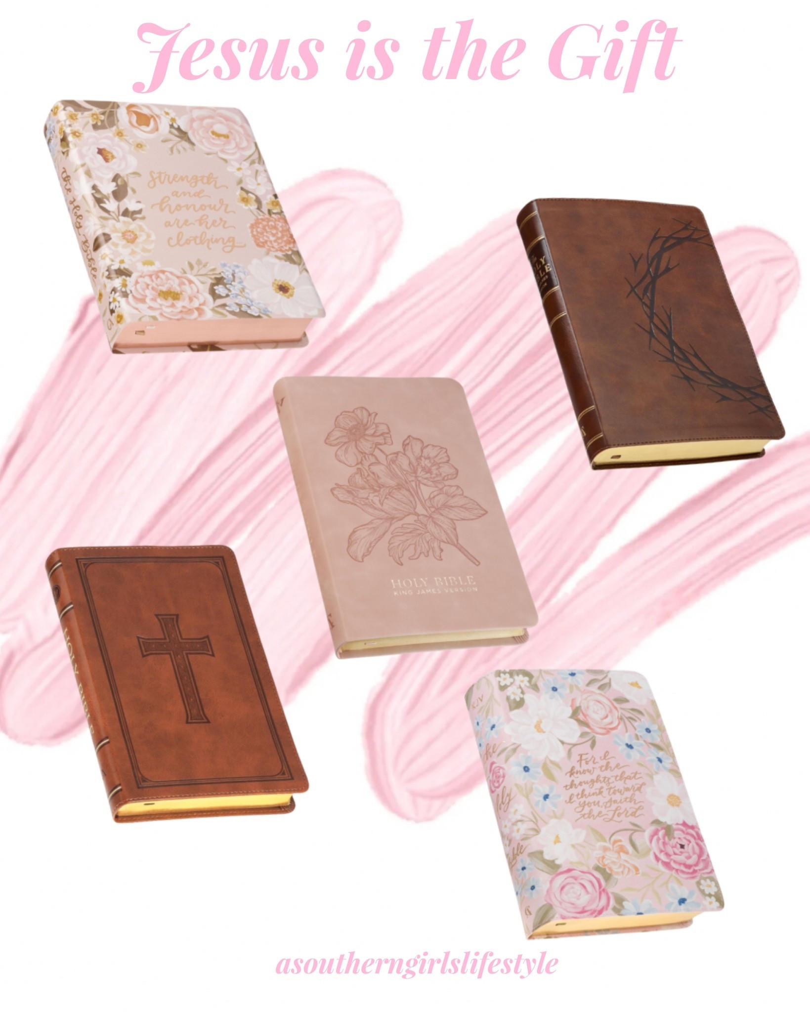 The greatest gift! Learning the Word of God can come in the form of a beautiful Bible. Perfect for tweens on up! $14 & up 

📖For Her: Floral Scripture Bibles, Taupe Faux Leather. 
📖For Him: Crown of Thorns Bible & Cross Bible 

Linked more options! 

Christmas Gift. Stocking Stuffer. Gifts for Her. Gifts for Him

#LTKHoliday #LTKSeasonal #LTKGiftGuide