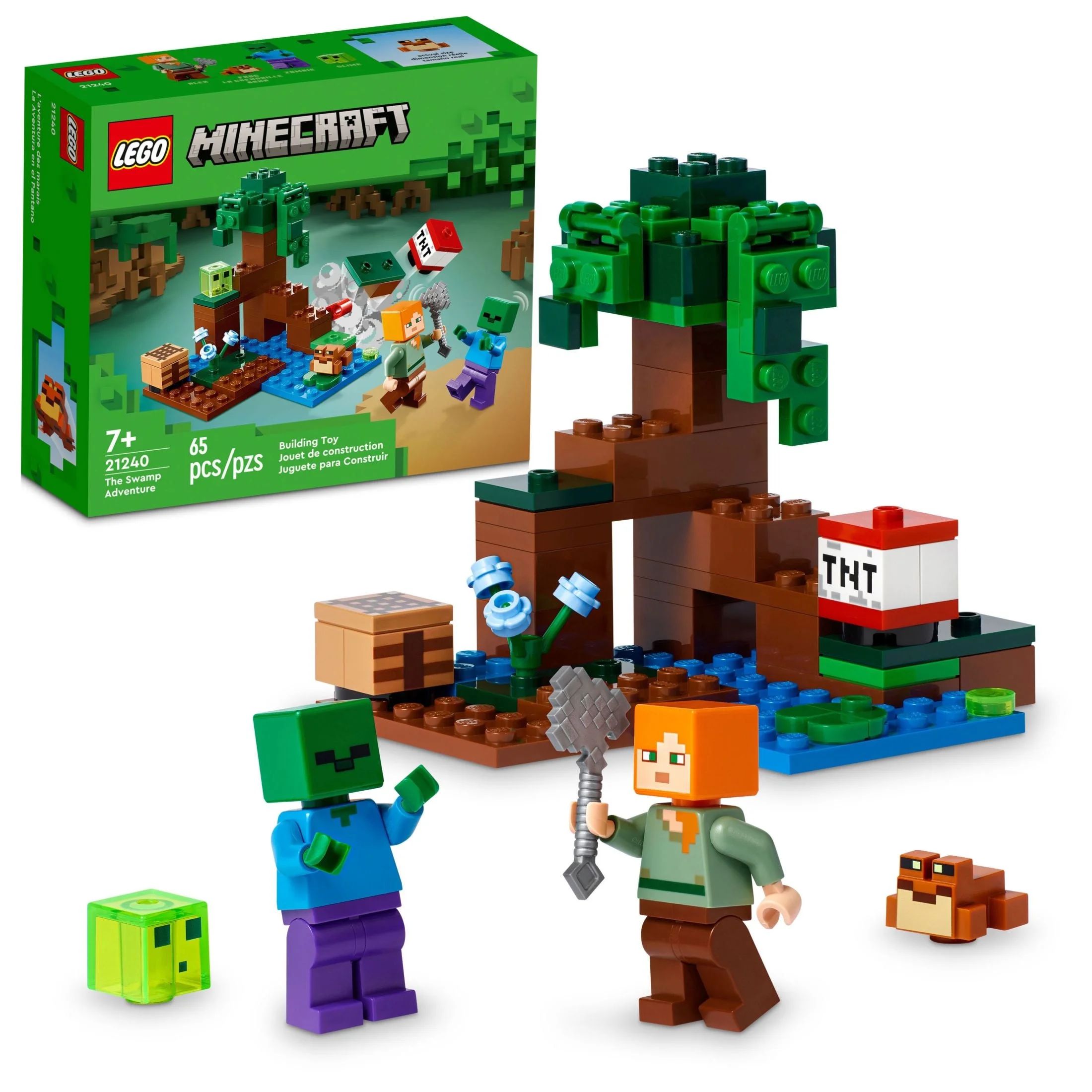 LEGO Minecraft The Swamp Adventure Set, Creative Toy with Crafting Table, Mangrove Tree and Alex ... | Walmart (US)
