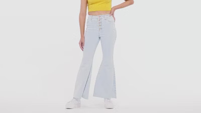 Women's Super-High Rise Extreme Flare Jeans - Wild Fable™ Light Wash | Target