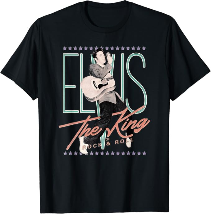 Elvis Presley Official Vintage Design T-Shirt | Amazon (US)