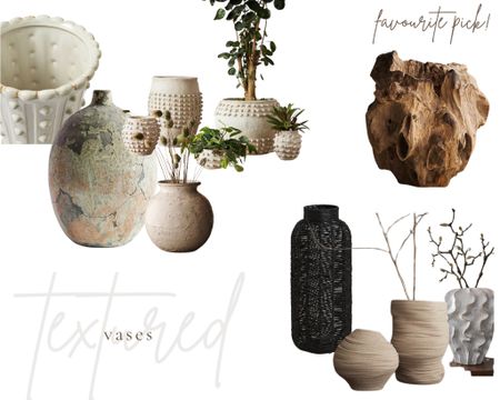 A unique vase can be an instant talking point on a styled shelf - flowers not even necessary! This collection is one of my favourites. Every single vase is a unique, highly textured hot pick 

#LTKU #LTKstyletip #LTKhome
