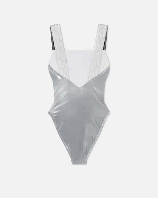 Metallic One-Piece Swimsuit | Versace (US)