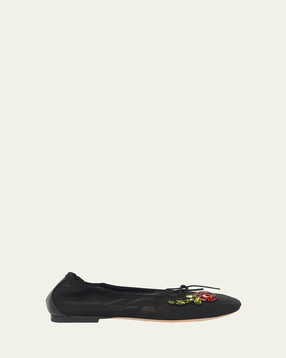 Embellished Mesh Ballerina Flats | Bergdorf Goodman