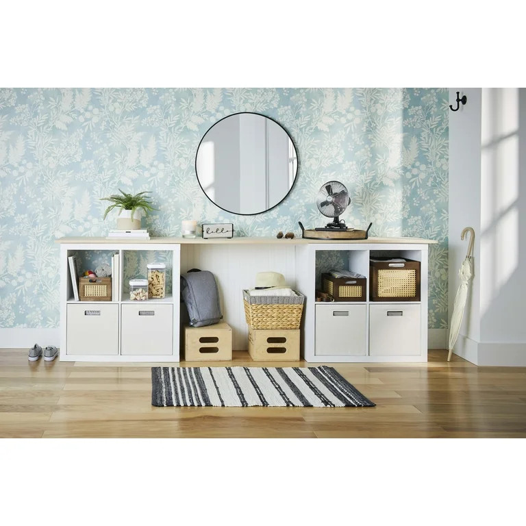 Better Homes & Gardens Round Wood Serving Tray with Handles, 18.5" x 17" | Walmart (US)