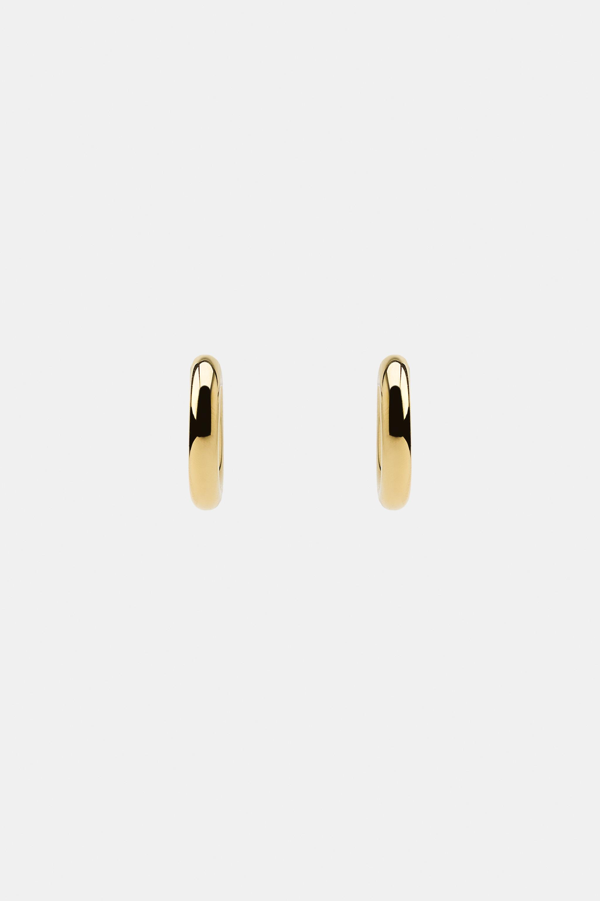 STAINLESS STEEL HOOP EARRINGS | Zara UK