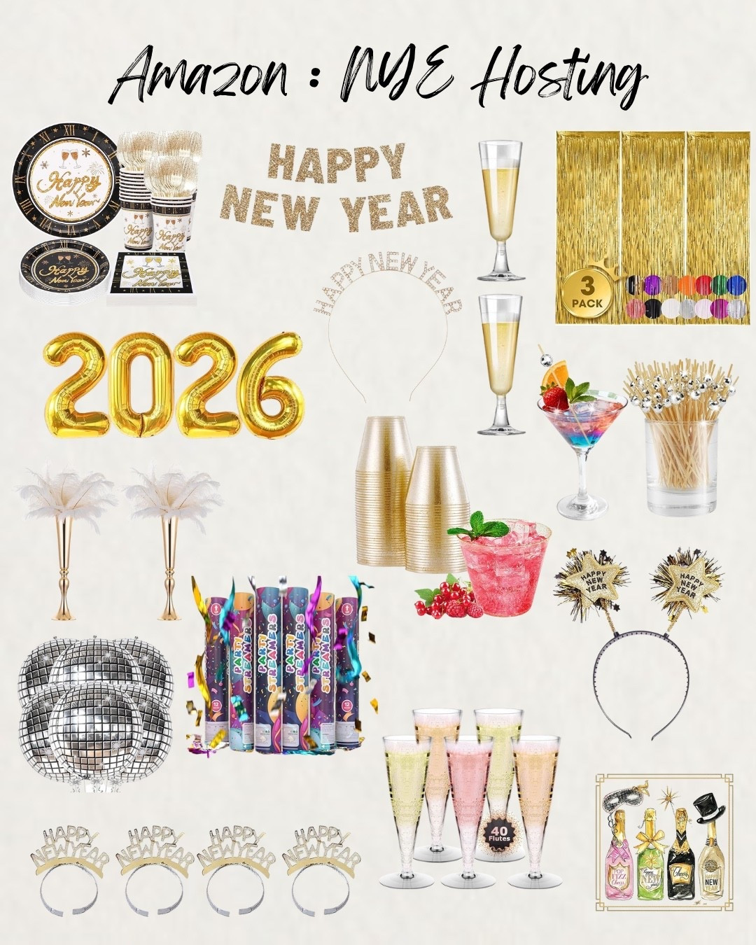 Amazon New Years Eve Hosting / Amazon New Years Hosting / New Years Eve Party / New Years Eve Decor

#LTKHoliday #LTKHome #LTKFindsUnder50