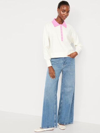 SoSoft Lite Cropped Polo | Old Navy (US)