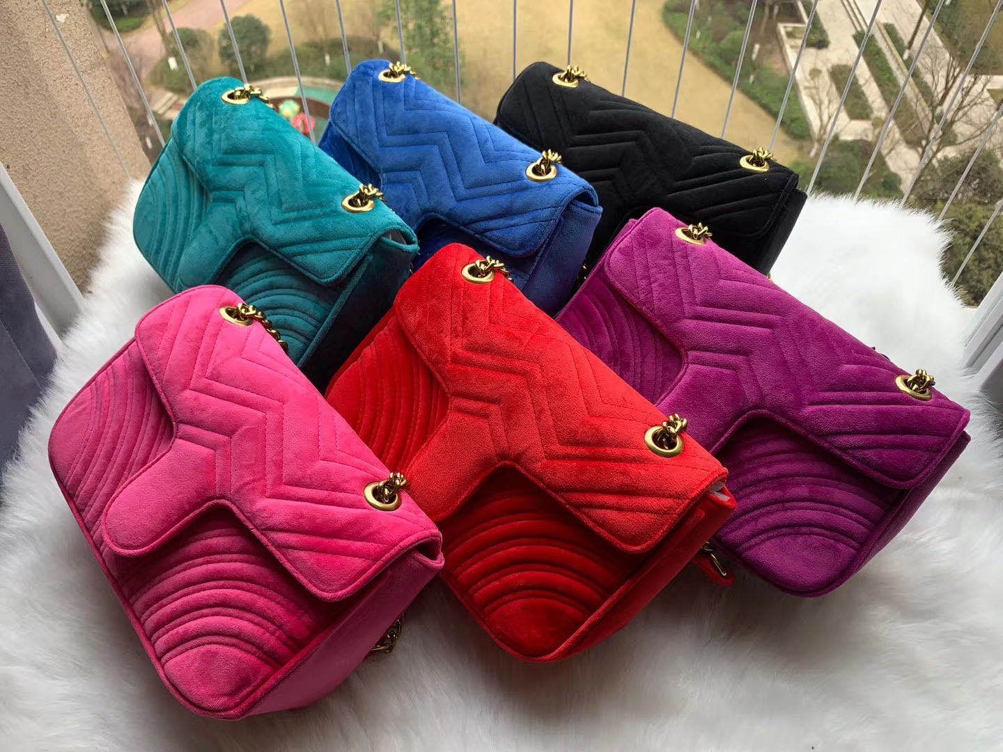 2020 NEW ARRIVED luxury handbags women bags designer small messenger Velour bags feminina velvet ... | DHGate