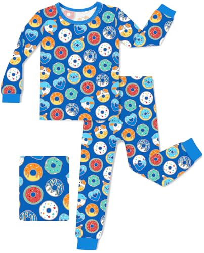 Bamboo Viscose Toddler Pajamas Boys Girls Baby 12M-8Y Pjs Sets Kids Snug fit 2pcs Long-Sleeve Sle... | Amazon (US)