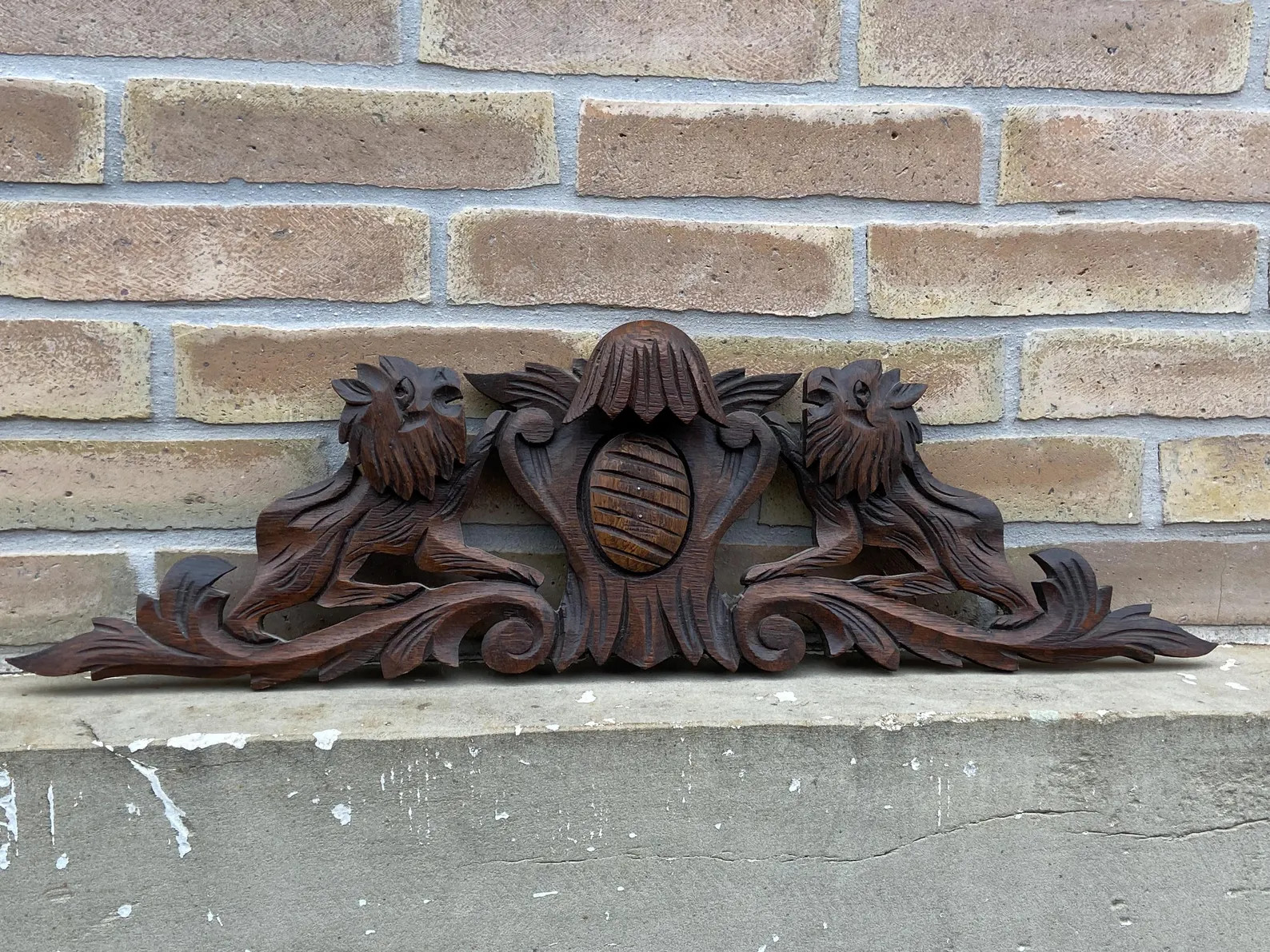 Decorative Antique Victorian Ornate French Country Door Pediment Lion Oak - Etsy | Etsy (US)