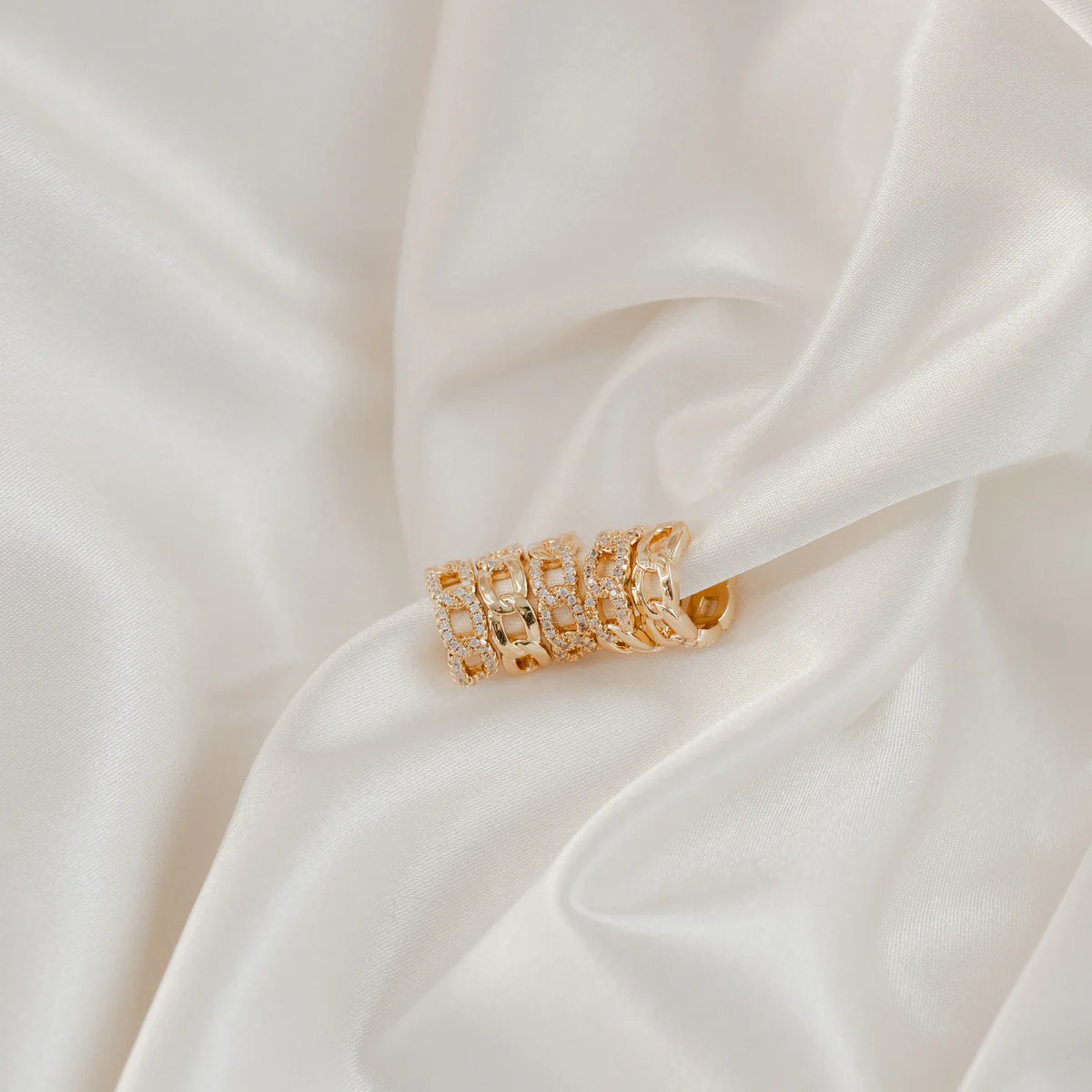 Disco Link Ear Cuff | Erin Fader Jewelry Design