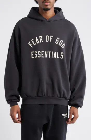 Fear of God Essentials '90s Fit Cotton Logo Hoodie | Nordstrom | Nordstrom