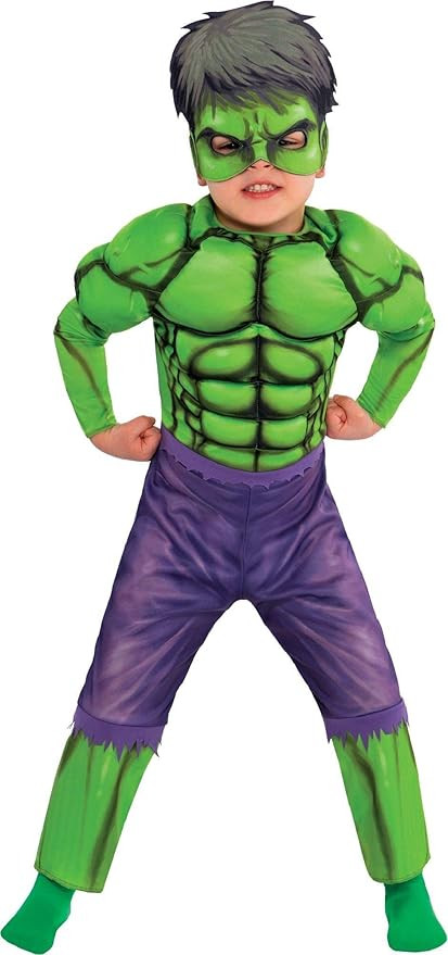 Suit Yourself Classic Hulk Muscle Halloween Costume for Toddler Boys, Size 3-4T, Includes a Jumps... | Amazon (US)