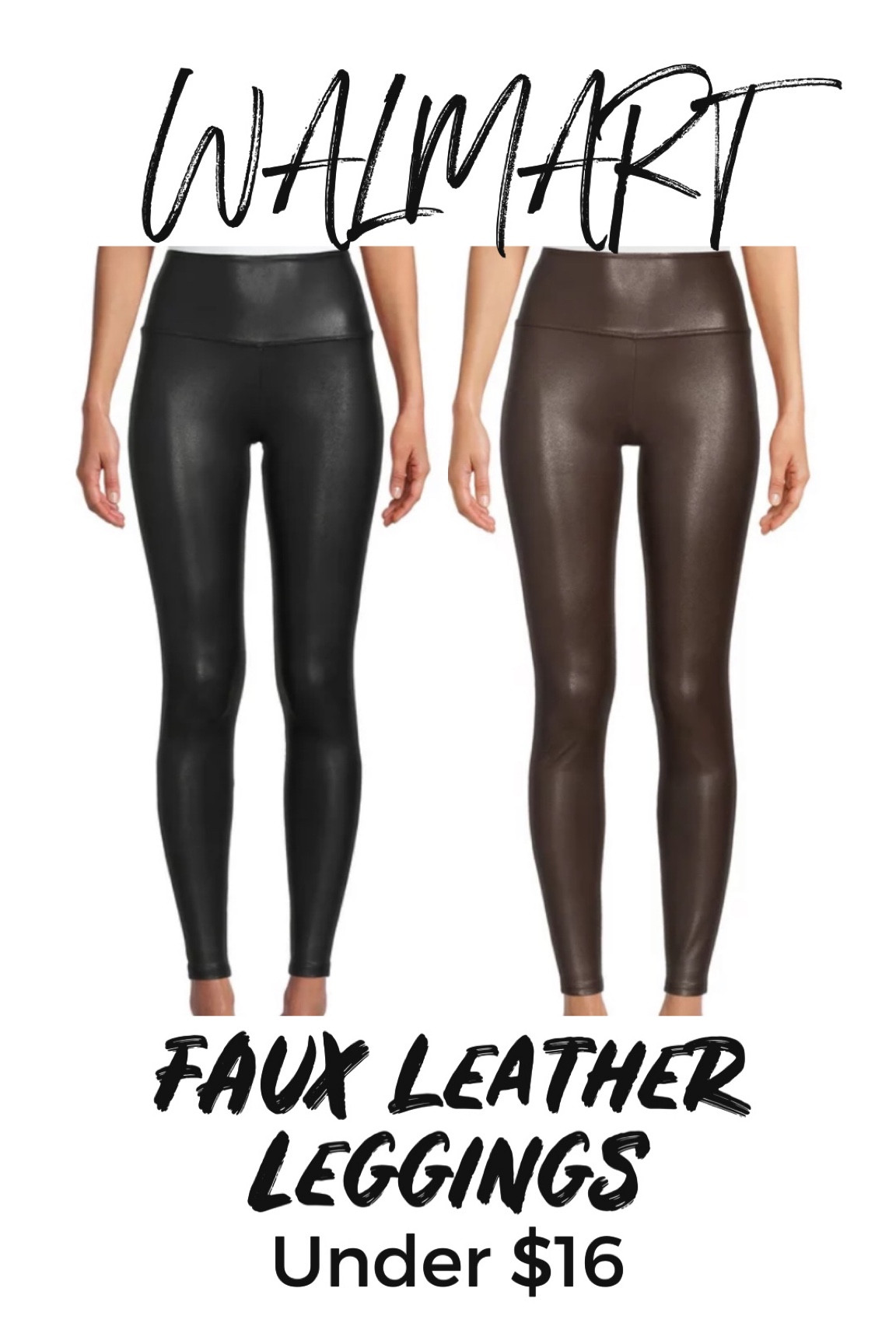 Walmart faux leather leggings only $15.96 and great Spanx lookalike 
Wearing small 

#LTKworkwear #LTKstyletip #LTKunder50