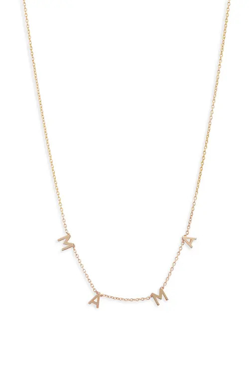 Set & Stones Cheyenne Mama Necklace in Gold at Nordstrom | Nordstrom
