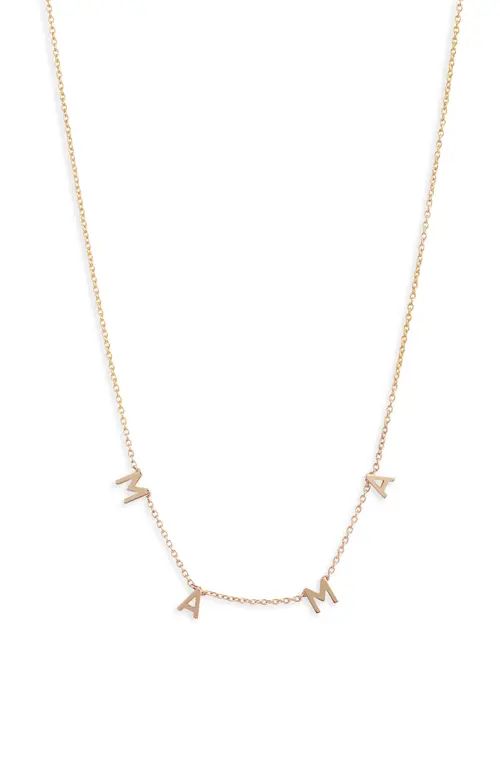 Set & Stones Cheyenne Mama Necklace in Gold at Nordstrom | Nordstrom