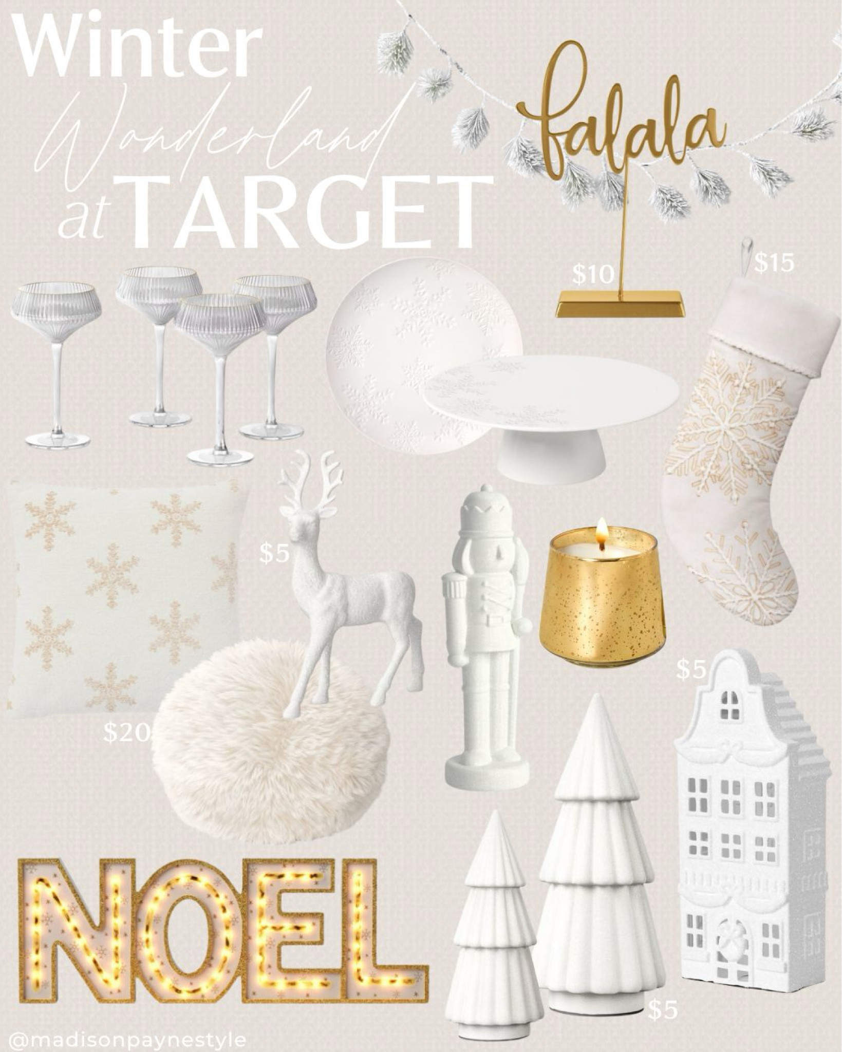 Winter Wonder at Target ❄️ think soft whites, shimmering golds, and accents of glitter✨Target has everything you need to turn your home into a Winter Wonderland this holiday season☃️

Christmas, Christmas decorations, Christmas decor, winter wonderland, target decor, target home decor, target Christmas, target Christmas decorations, Madison Payne 

#LTKHoliday #LTKSeasonal #LTKHome