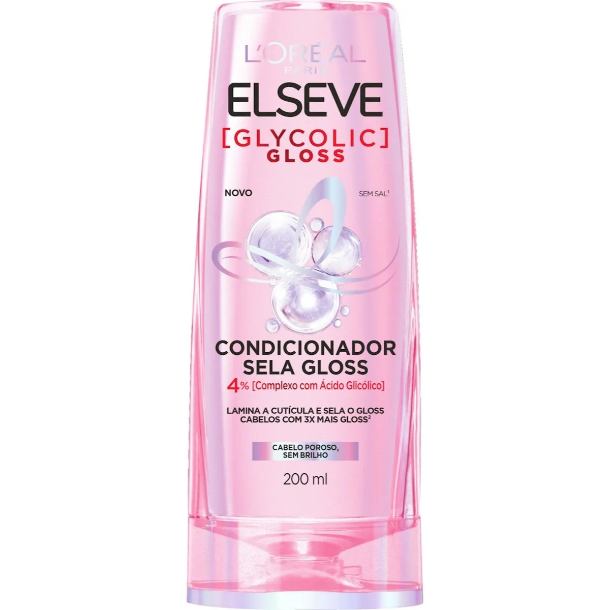 Condicionador Loréal Paris Elseve Glycolic Gloss Anti-Sal Sela Gloss 200ml - Pague Menos | Medic... | Pague Menos BR