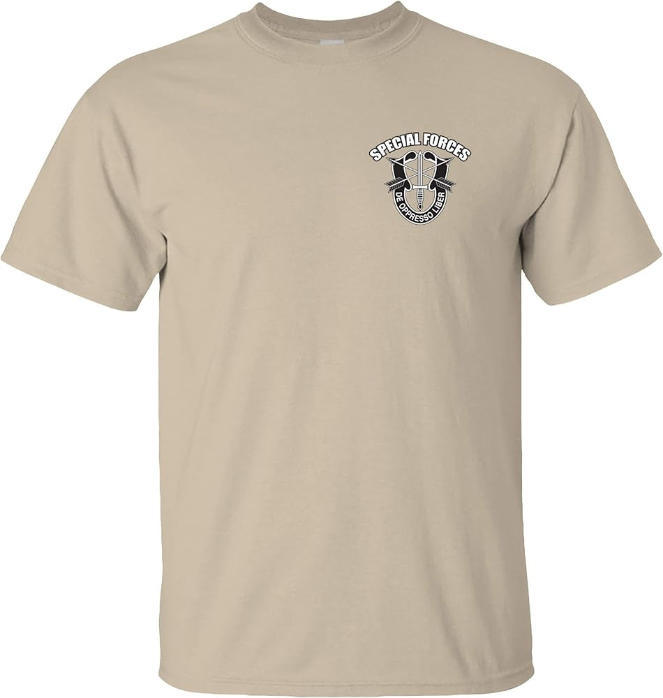 US Special Forces Chest T-Shirt Army SF Crest De Oppresso Liber | Amazon (US)