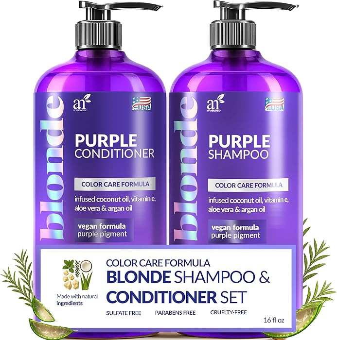 artnaturals Purple Shampoo and Conditioner Set – (2 x 16 Fl Oz / 473ml) – Protects, Balances ... | Amazon (US)