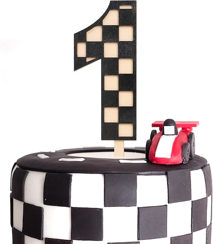 Race Car Birthday Cake Topper - Racing 1st Birthday Decoration,Boy First Birthday Smash Cake,One ... | Amazon (US)