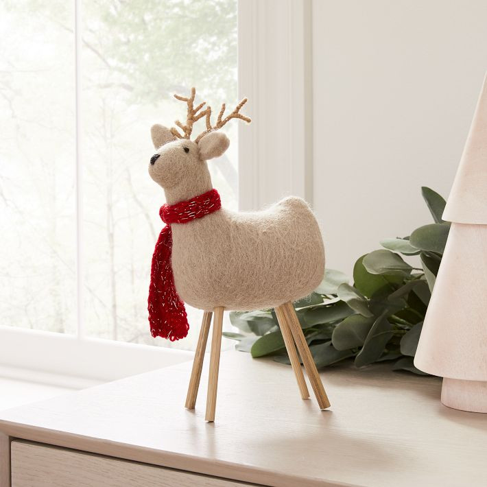Decorative Felt Reindeer | West Elm (US)