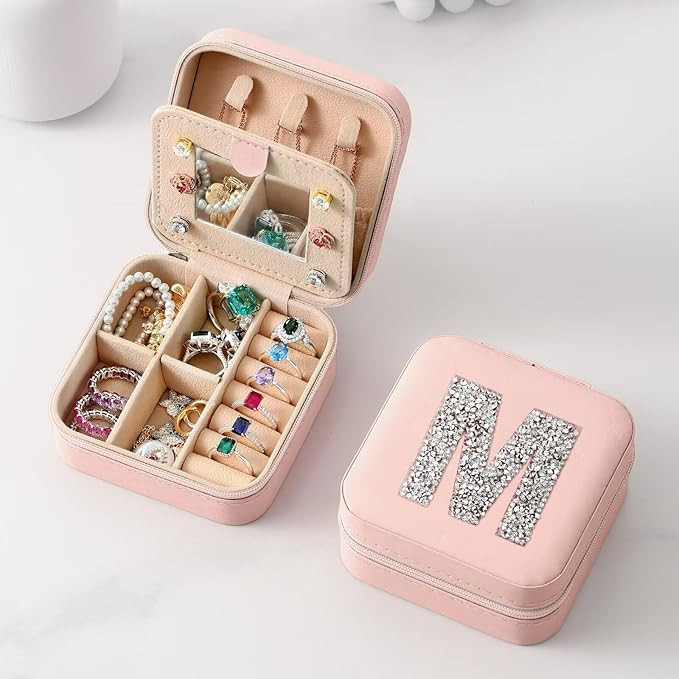 Parima Gifts for Girls - Teen Girl Gifts, Small Jewelry Case Organizer for Girls, Pink Jewelry Bo... | Amazon (US)