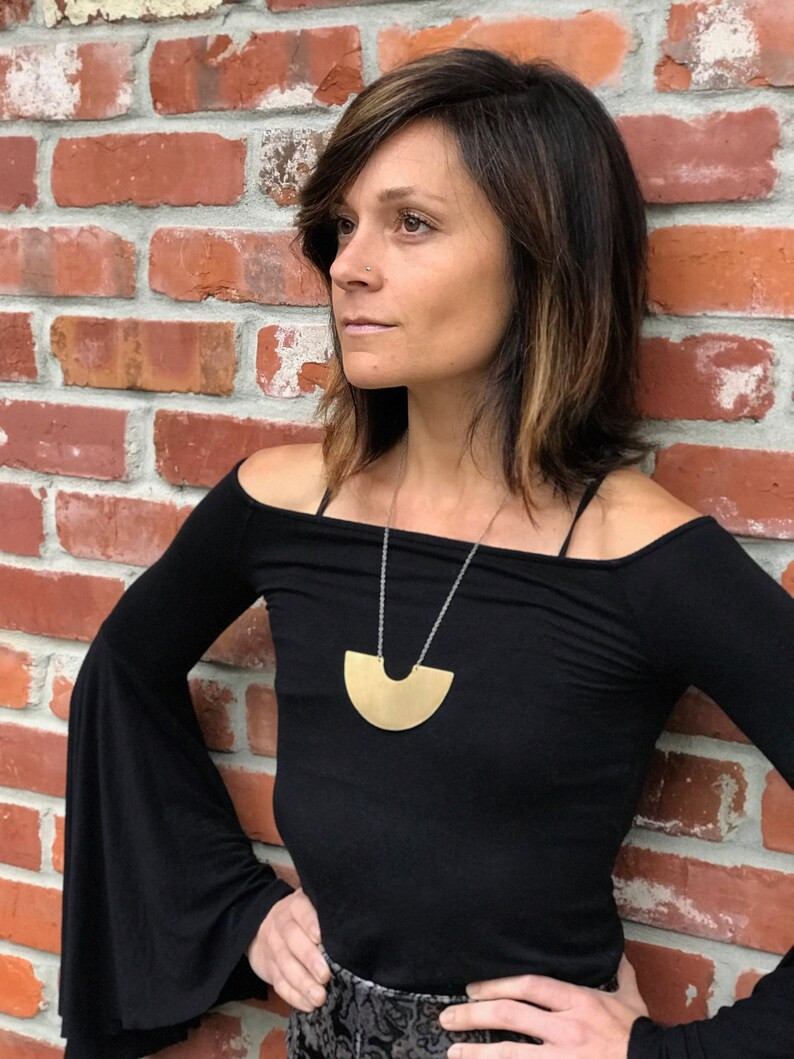 Isla // Brass Statement Necklace | Etsy (US)