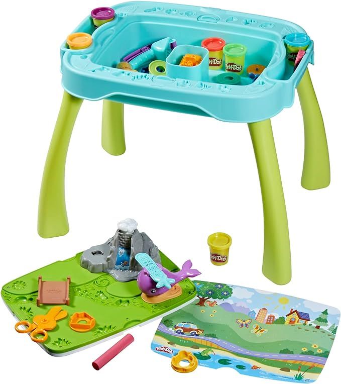 Play-Doh All-in-One Creativity Starter Station Activity Table, Preschool Toys for 3 Year Old Boys... | Amazon (US)