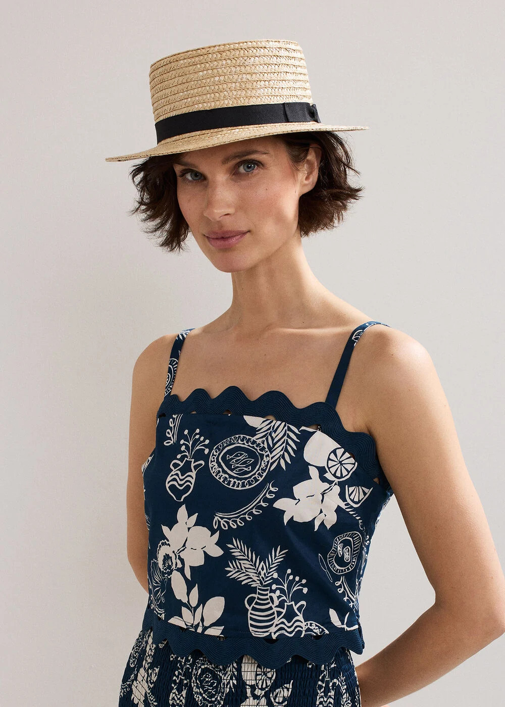 Casual Straw Boater | Phase Eight UK | | Phase Eight