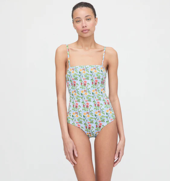 The Giana One Piece - Geranium Stripe | Hill House Home US